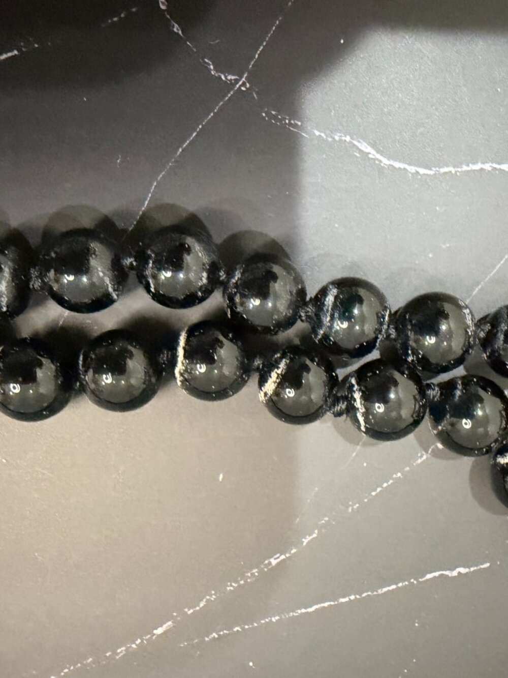 Heidi Daus Triple Strand Beaded Drop Statement Necklace Black Amber Crystal - Picture 8 of 14